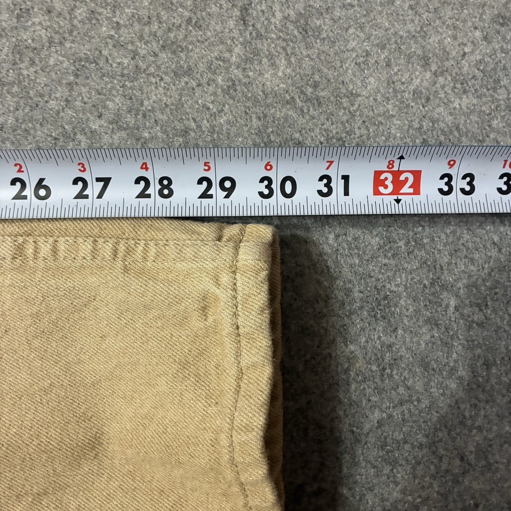 Vintage Levis 550 Mens Pants 32X30 Tan Relaxed Made USA 90s Twill Orange Tab Y2K - Picture 5 of 8